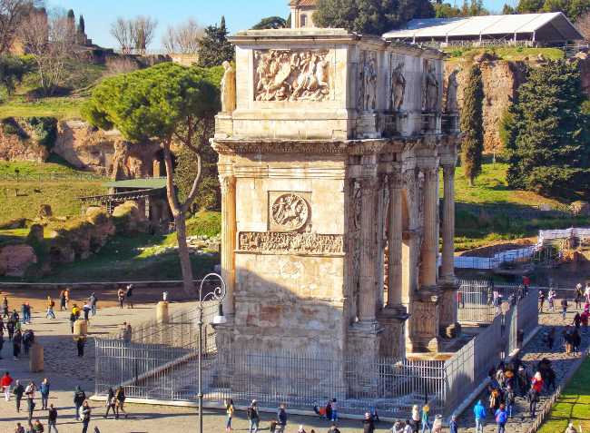 Arco de Constantino lugares que ver en Roma