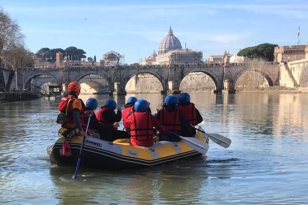 Raftin en el Tíber Roma