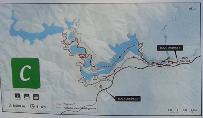 Mapa Ruta C Plitvice