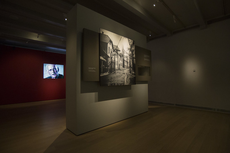 Sala en el interior del Museo de Ana Frank