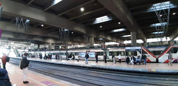 Estación de trenes Madrid usada con el Eurail Pass