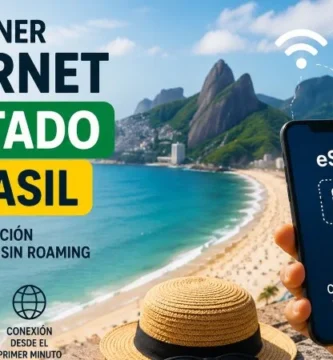 esim para viajar a Brasil, fondo de paisaje brasilero